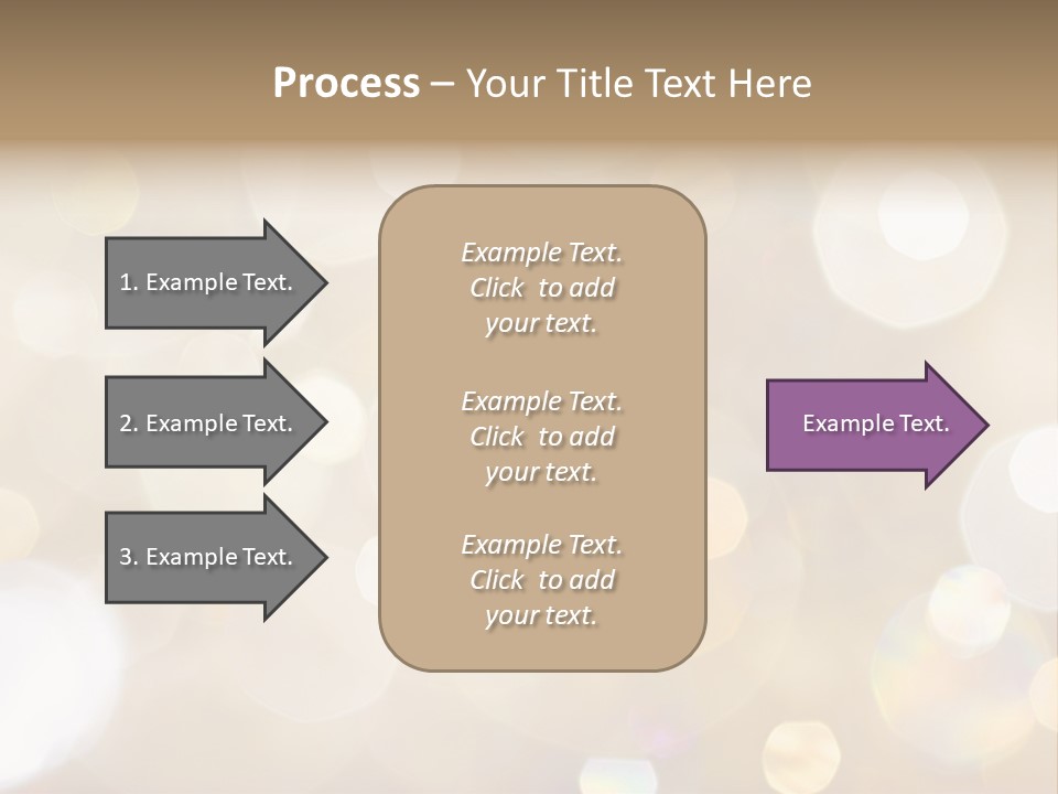 Sparkle - Beautiful Sparkly Background In Soft Champagne Colors PowerPoint Template