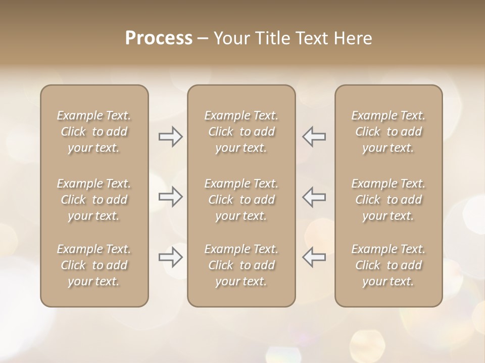 Sparkle - Beautiful Sparkly Background In Soft Champagne Colors PowerPoint Template