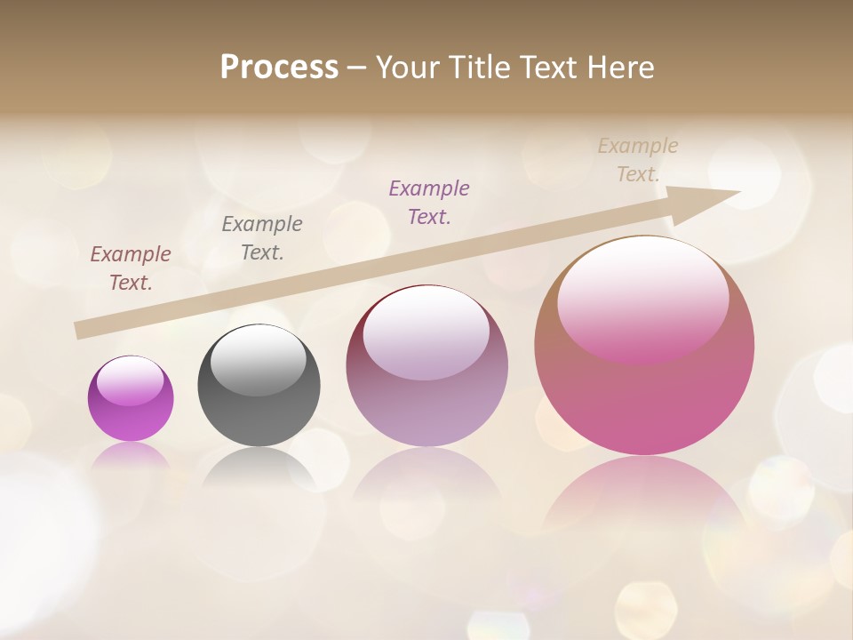 Sparkle - Beautiful Sparkly Background In Soft Champagne Colors PowerPoint Template