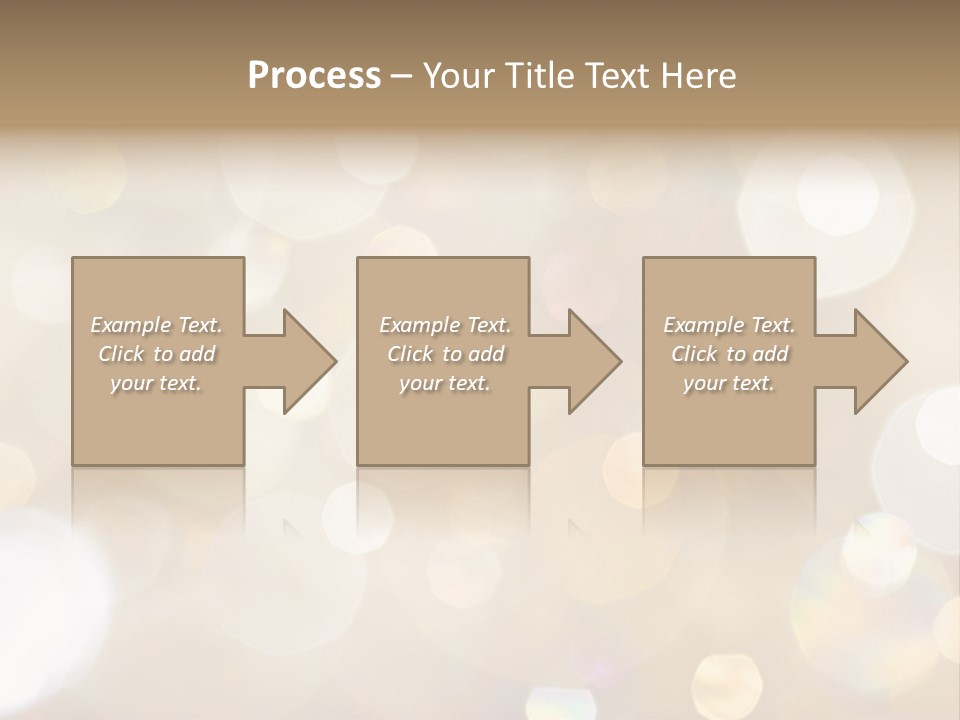 Sparkle - Beautiful Sparkly Background In Soft Champagne Colors PowerPoint Template