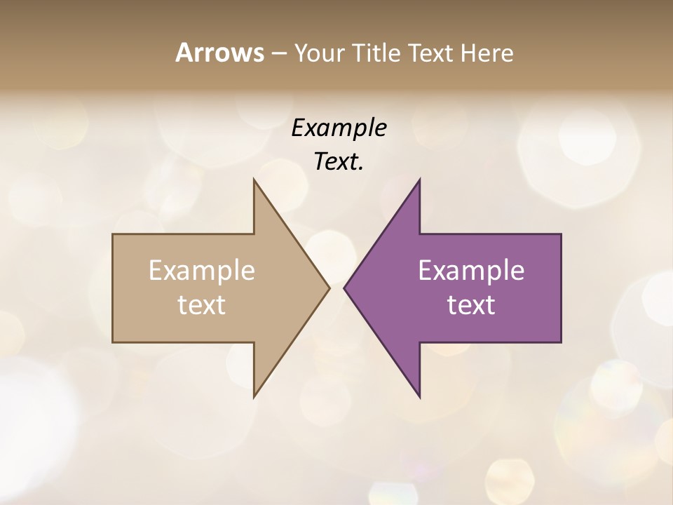 Sparkle - Beautiful Sparkly Background In Soft Champagne Colors PowerPoint Template