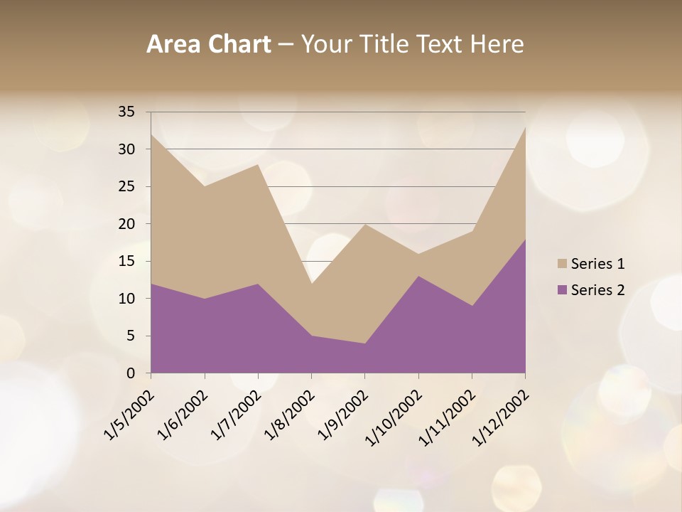 Sparkle - Beautiful Sparkly Background In Soft Champagne Colors PowerPoint Template