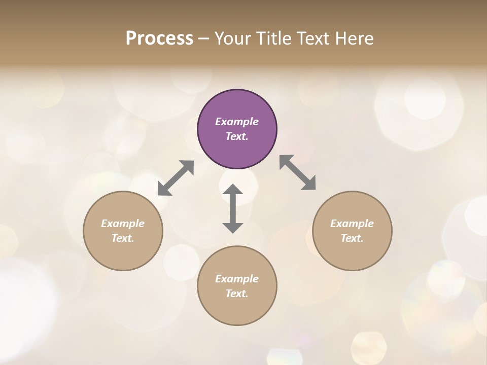 Sparkle - Beautiful Sparkly Background In Soft Champagne Colors PowerPoint Template