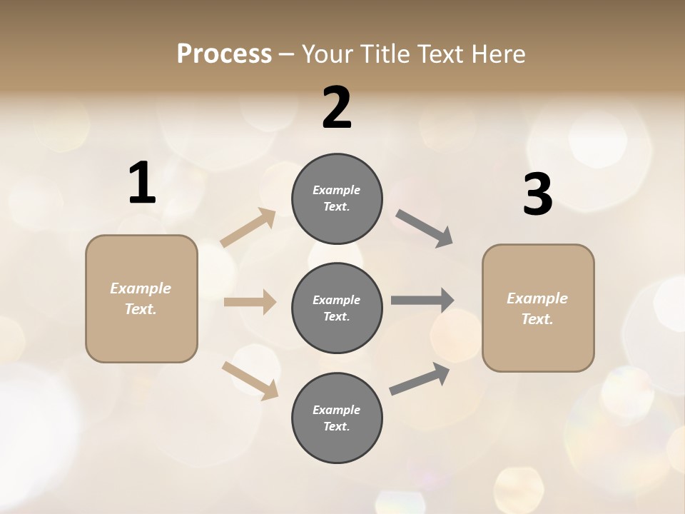 Sparkle - Beautiful Sparkly Background In Soft Champagne Colors PowerPoint Template