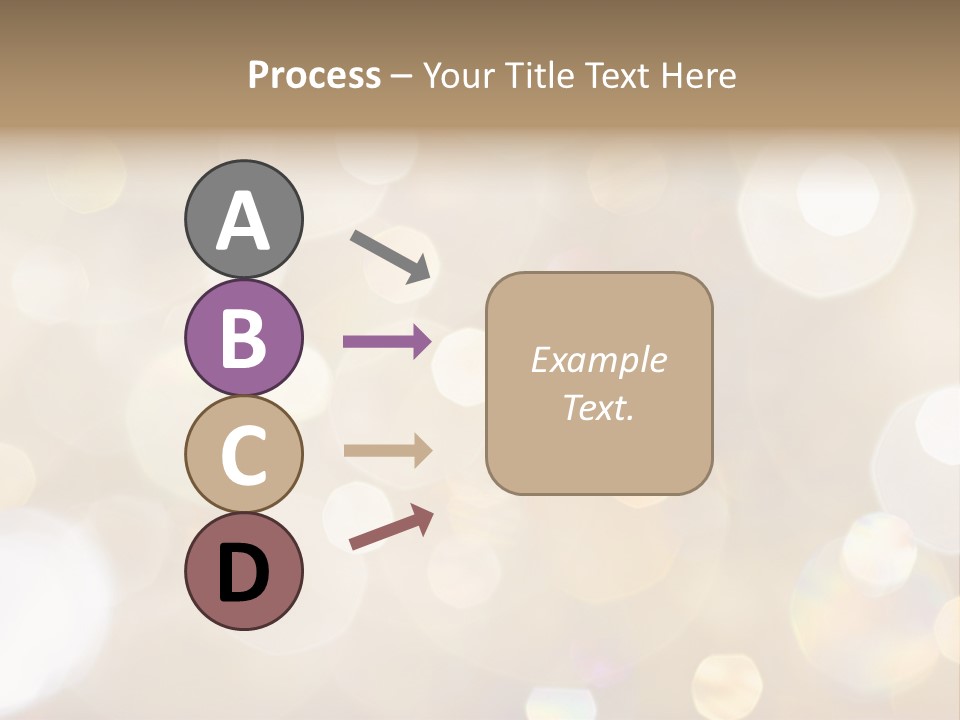 Sparkle - Beautiful Sparkly Background In Soft Champagne Colors PowerPoint Template