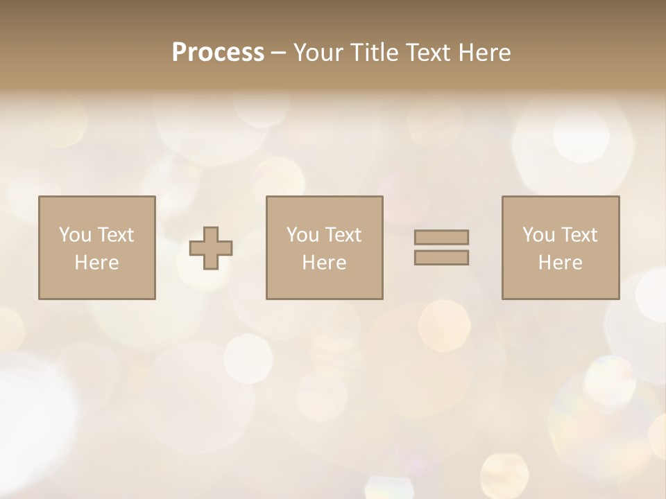 Sparkle - Beautiful Sparkly Background In Soft Champagne Colors PowerPoint Template
