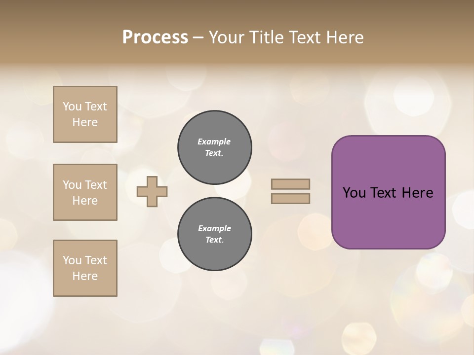Sparkle - Beautiful Sparkly Background In Soft Champagne Colors PowerPoint Template