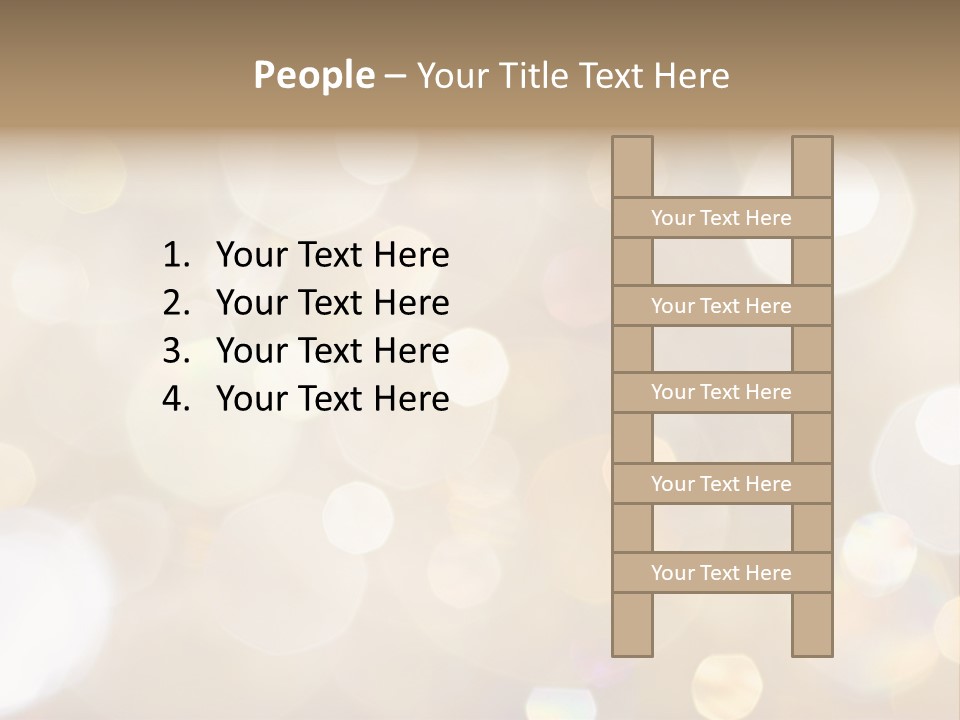 Sparkle - Beautiful Sparkly Background In Soft Champagne Colors PowerPoint Template