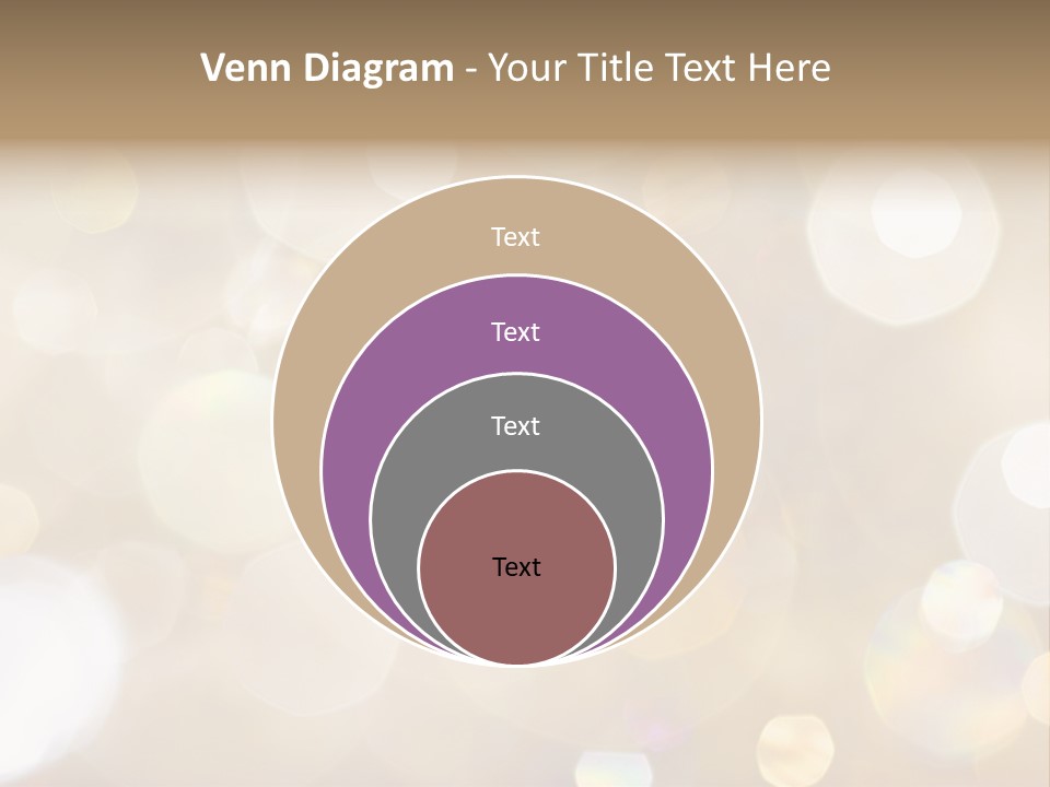 Sparkle - Beautiful Sparkly Background In Soft Champagne Colors PowerPoint Template