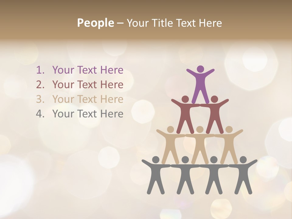 Sparkle - Beautiful Sparkly Background In Soft Champagne Colors PowerPoint Template
