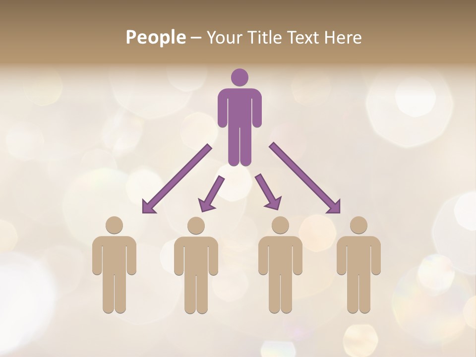 Sparkle - Beautiful Sparkly Background In Soft Champagne Colors PowerPoint Template