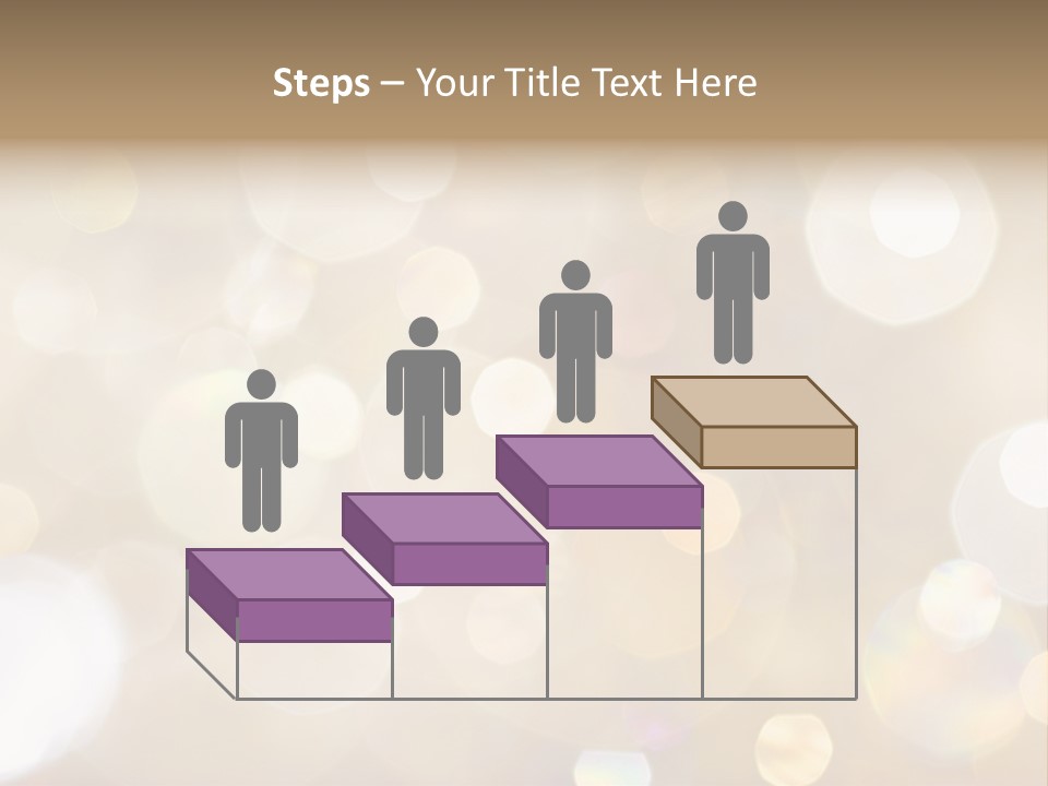 Sparkle - Beautiful Sparkly Background In Soft Champagne Colors PowerPoint Template