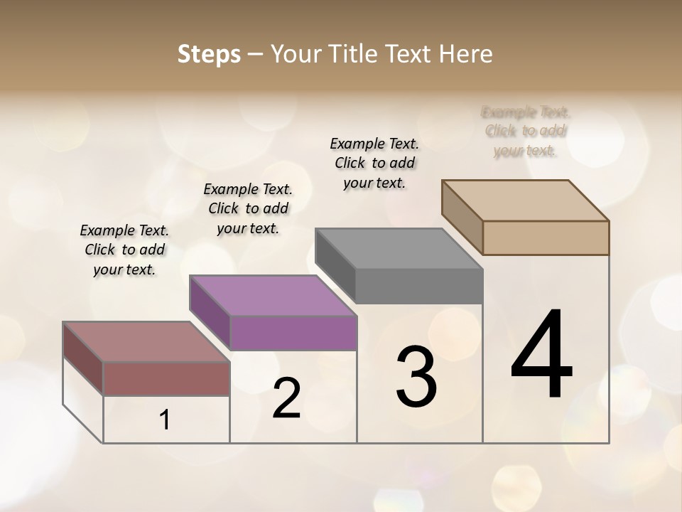 Sparkle - Beautiful Sparkly Background In Soft Champagne Colors PowerPoint Template