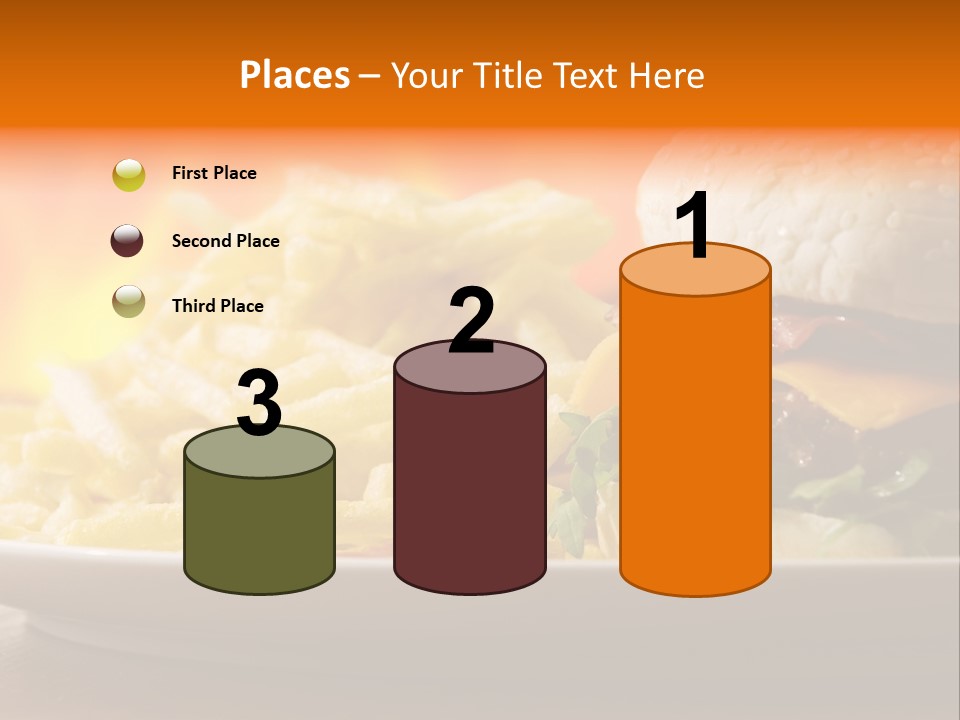 Cheeseburger With Fries PowerPoint Template