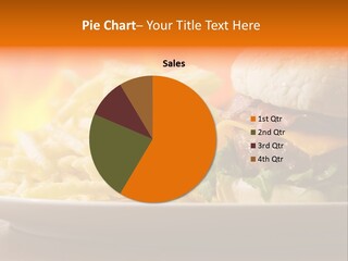 Cheeseburger With Fries PowerPoint Template