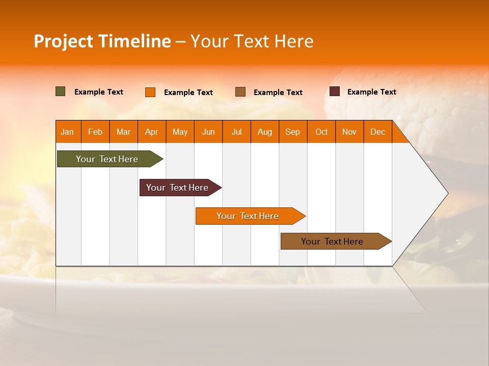 Cheeseburger With Fries PowerPoint Template