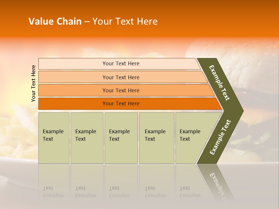Cheeseburger With Fries PowerPoint Template