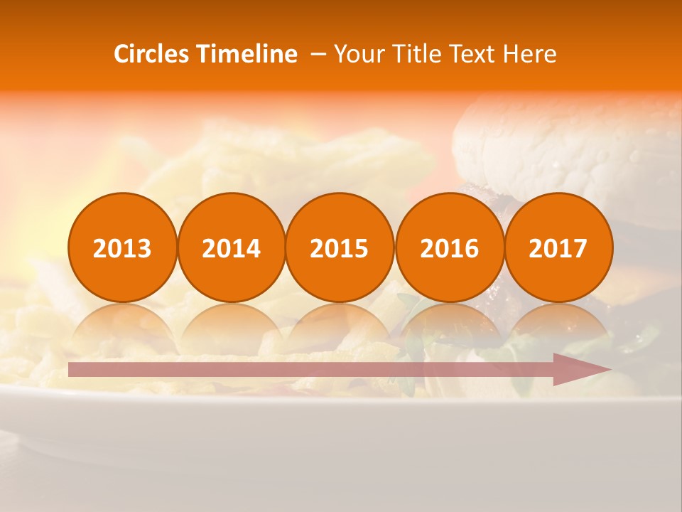 Cheeseburger With Fries PowerPoint Template