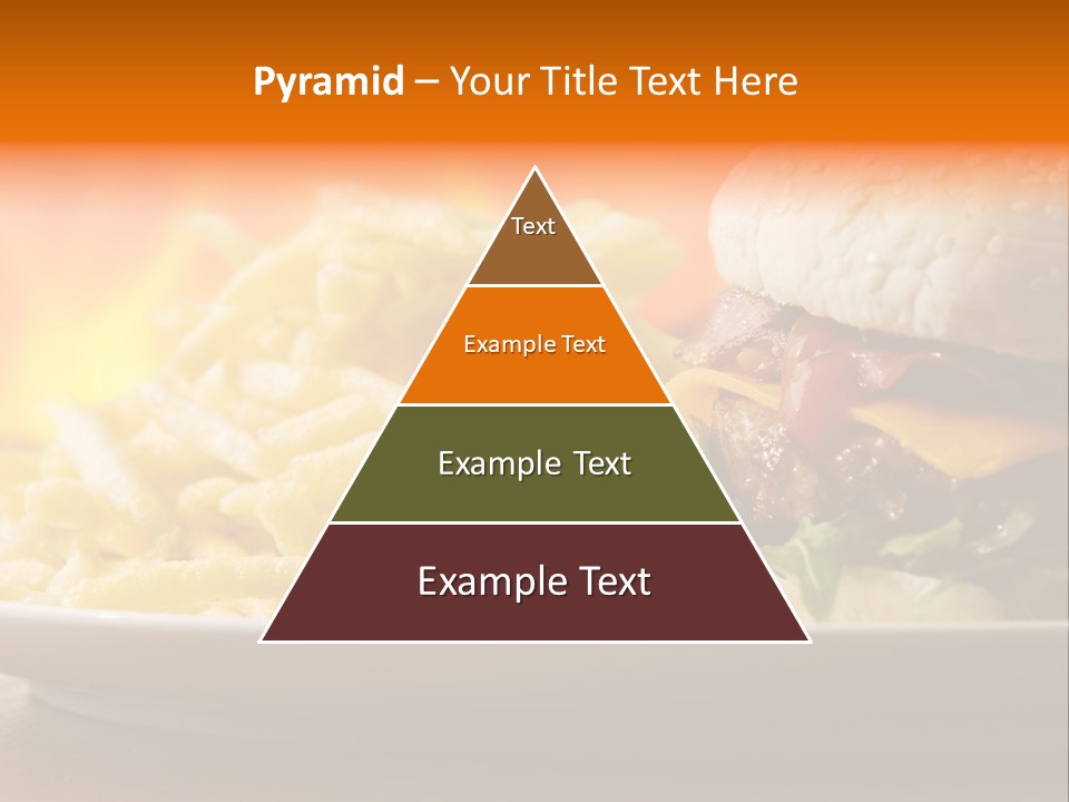 Cheeseburger With Fries PowerPoint Template