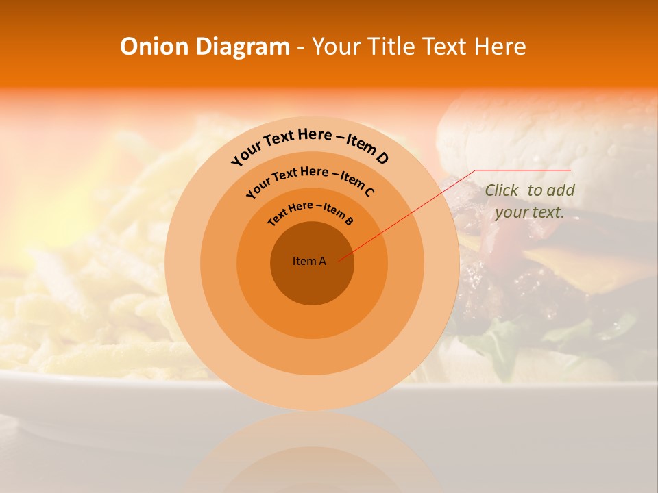 Cheeseburger With Fries PowerPoint Template