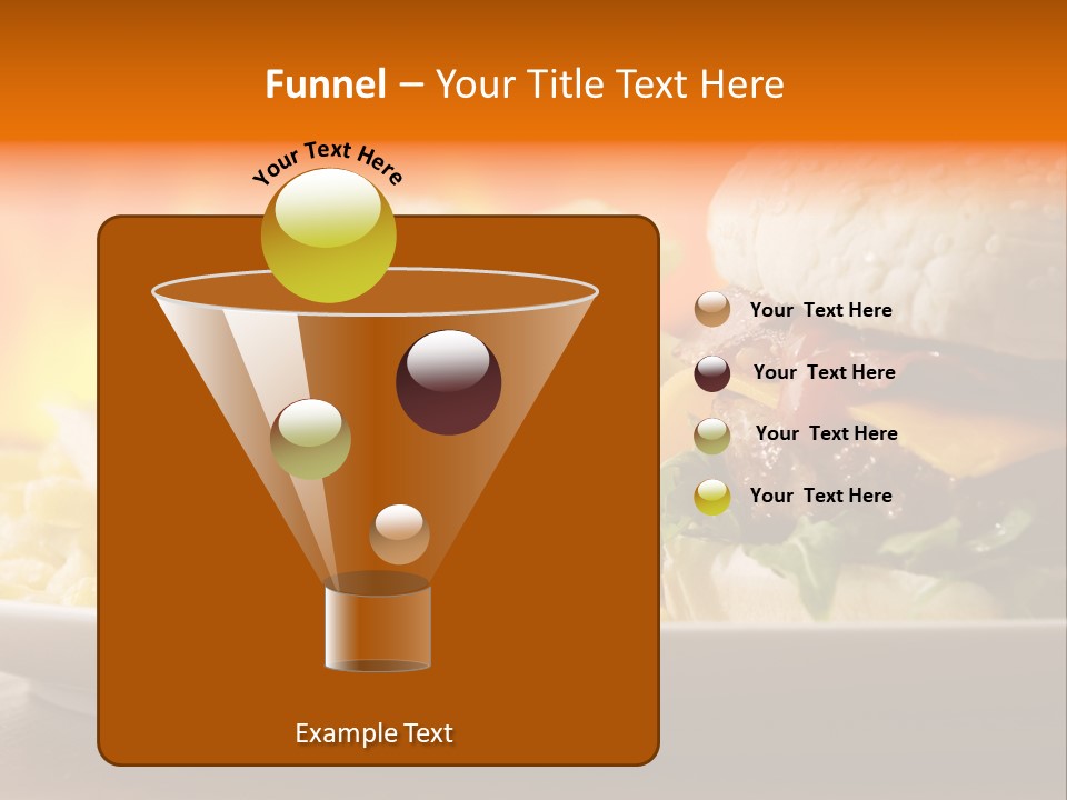 Cheeseburger With Fries PowerPoint Template