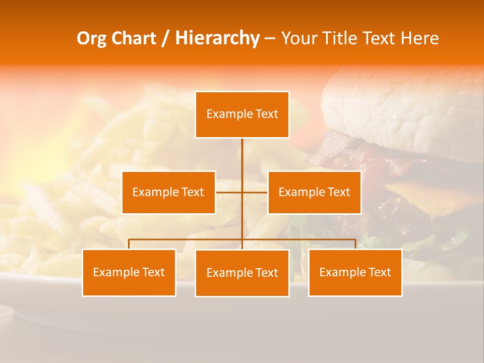 Cheeseburger With Fries PowerPoint Template