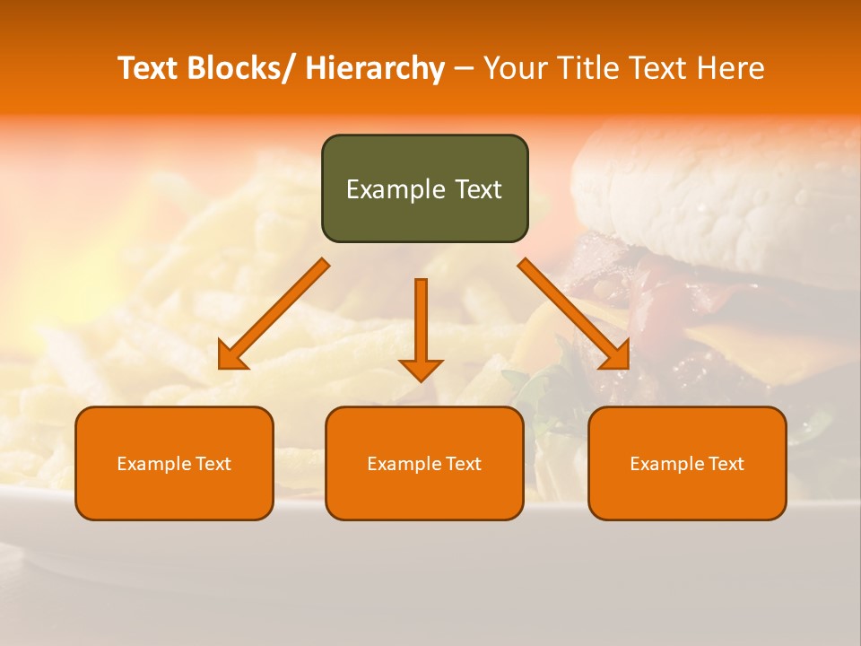Cheeseburger With Fries PowerPoint Template