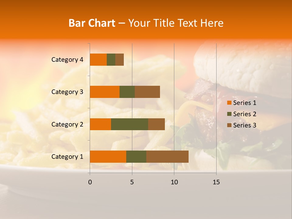 Cheeseburger With Fries PowerPoint Template