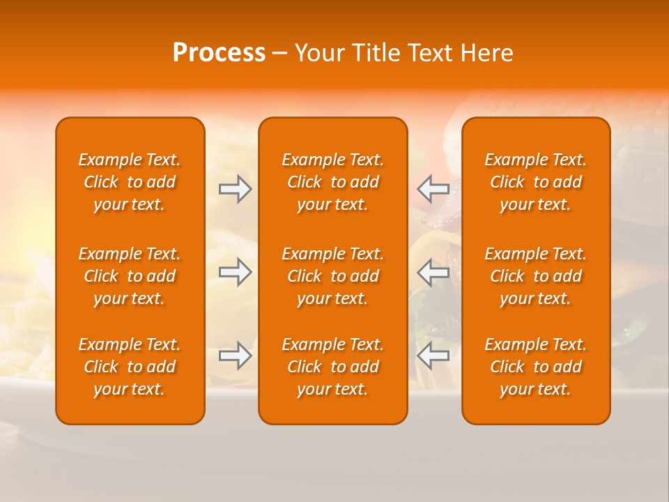 Cheeseburger With Fries PowerPoint Template