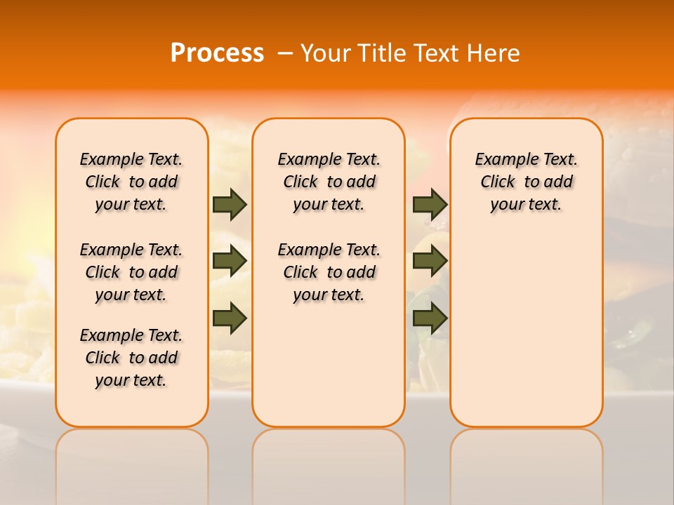 Cheeseburger With Fries PowerPoint Template