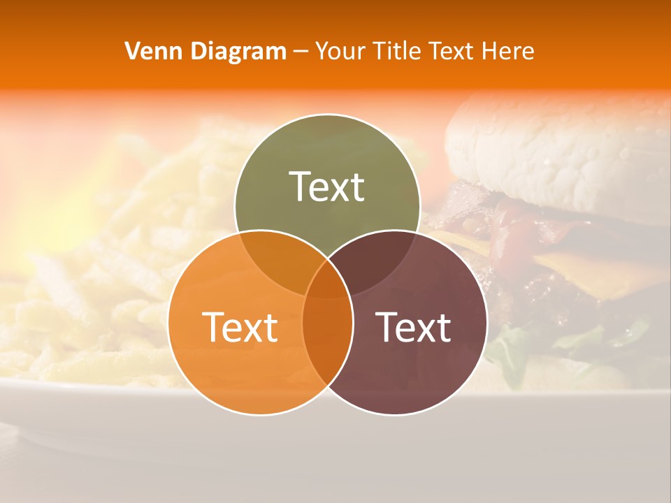Cheeseburger With Fries PowerPoint Template