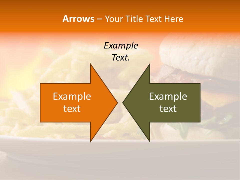 Cheeseburger With Fries PowerPoint Template