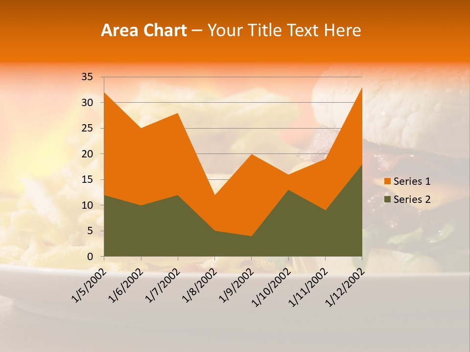 Cheeseburger With Fries PowerPoint Template