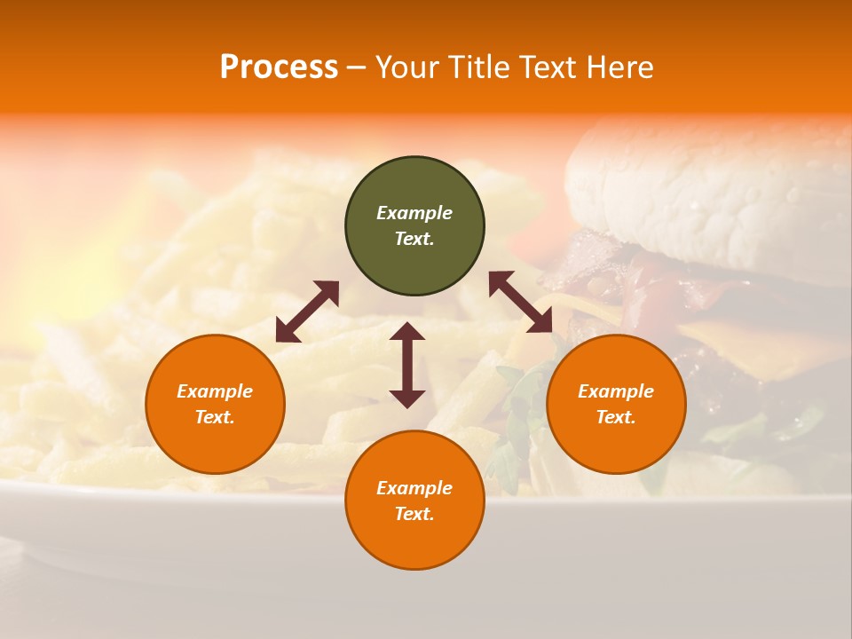 Cheeseburger With Fries PowerPoint Template