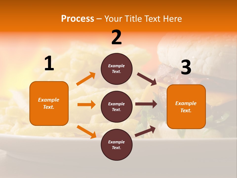 Cheeseburger With Fries PowerPoint Template