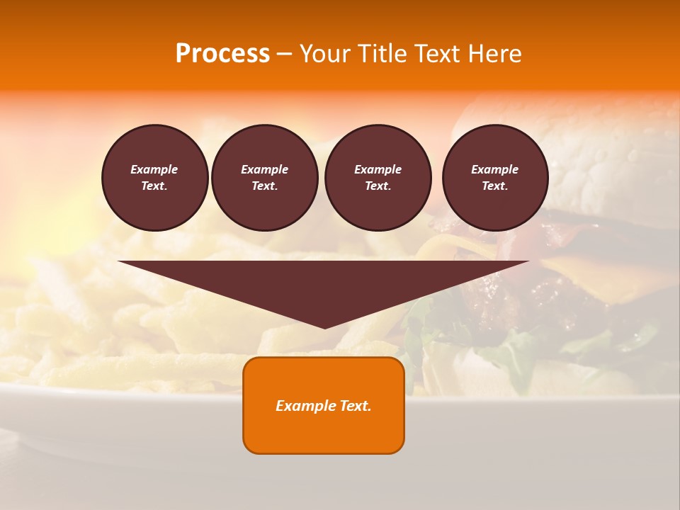 Cheeseburger With Fries PowerPoint Template
