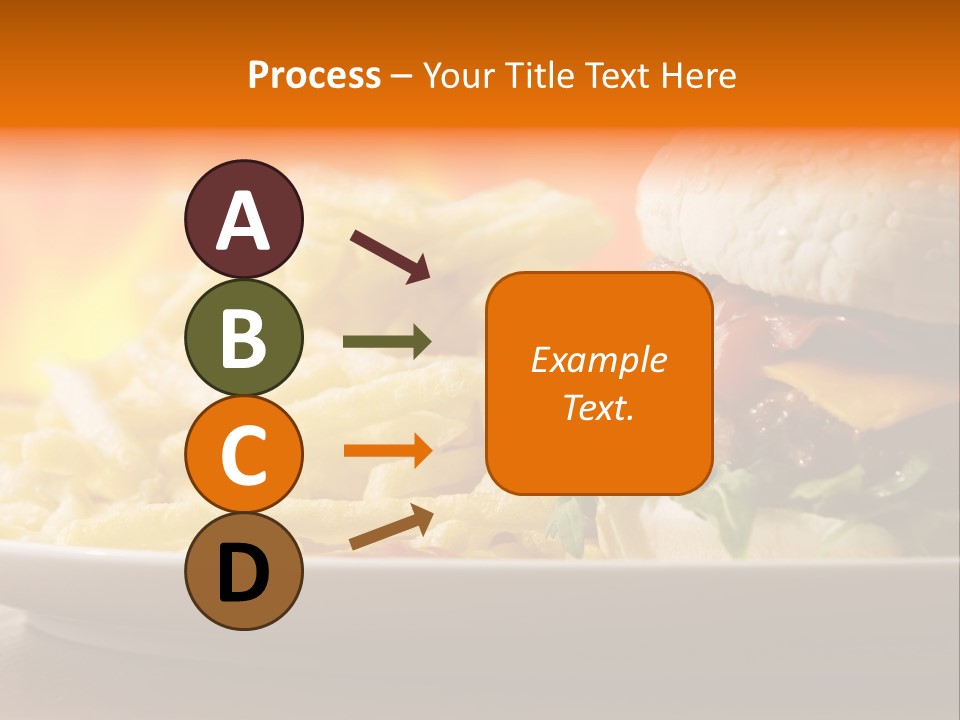 Cheeseburger With Fries PowerPoint Template