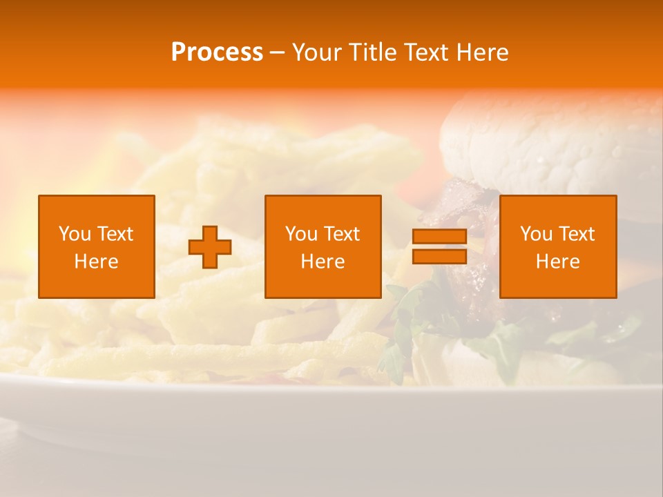 Cheeseburger With Fries PowerPoint Template