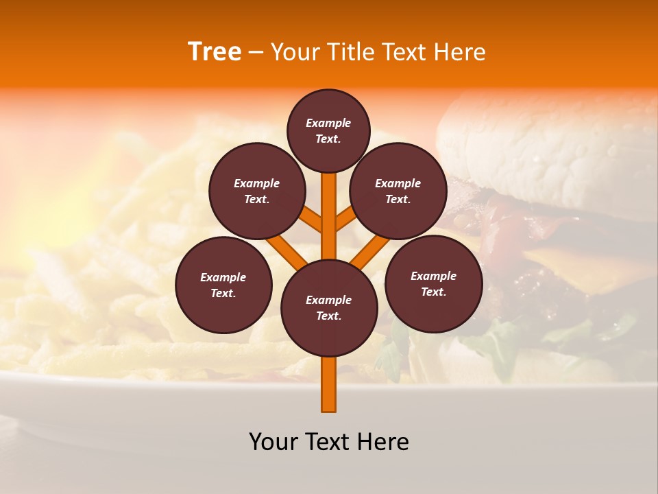 Cheeseburger With Fries PowerPoint Template