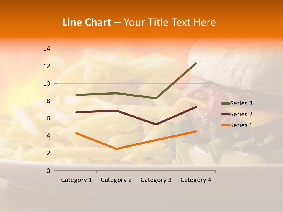 Cheeseburger With Fries PowerPoint Template
