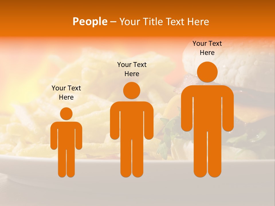 Cheeseburger With Fries PowerPoint Template