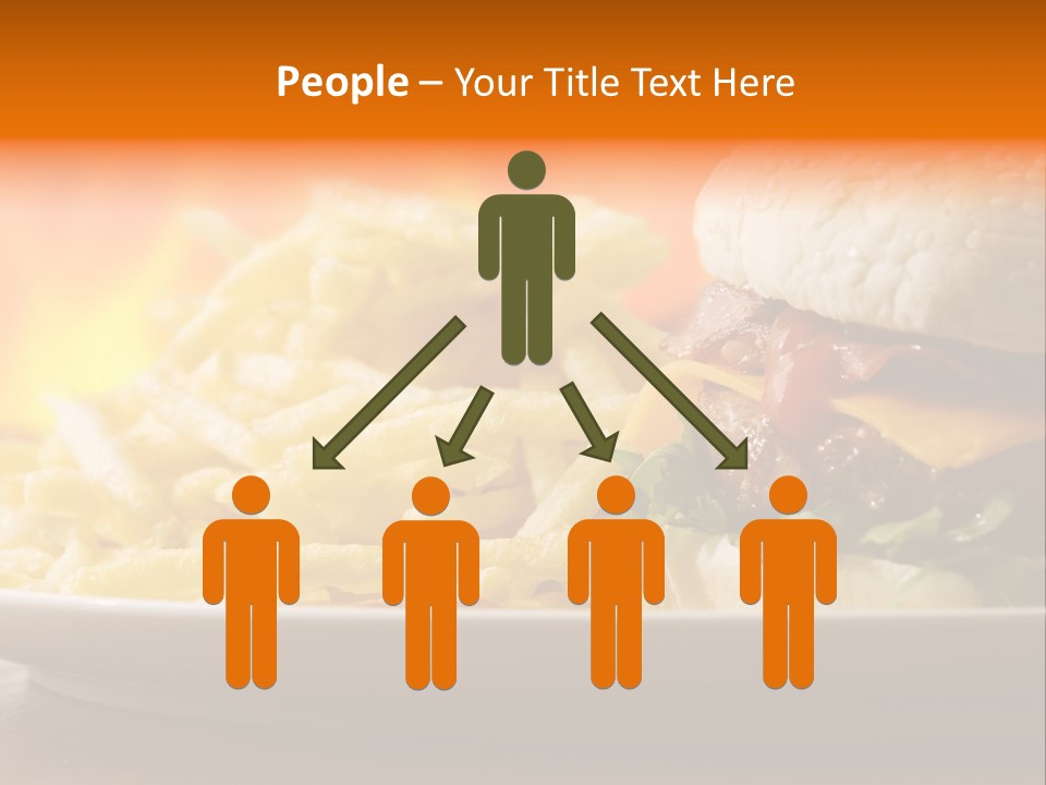 Cheeseburger With Fries PowerPoint Template