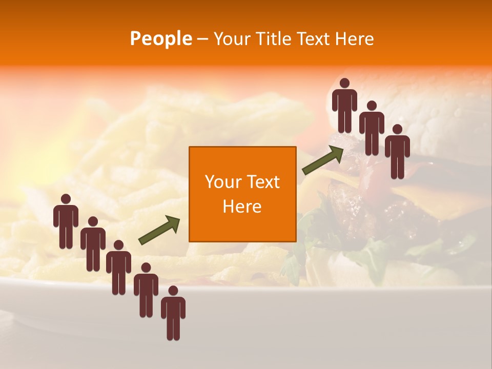 Cheeseburger With Fries PowerPoint Template