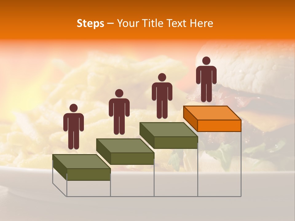 Cheeseburger With Fries PowerPoint Template