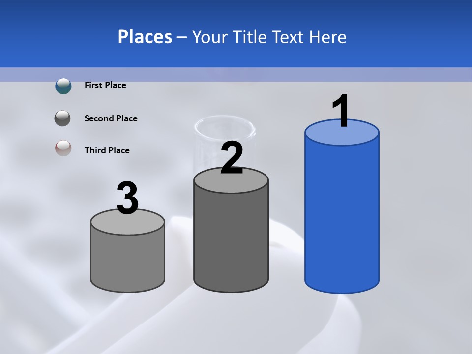 Close Up Of Lab Test Tube And Hand PowerPoint Template