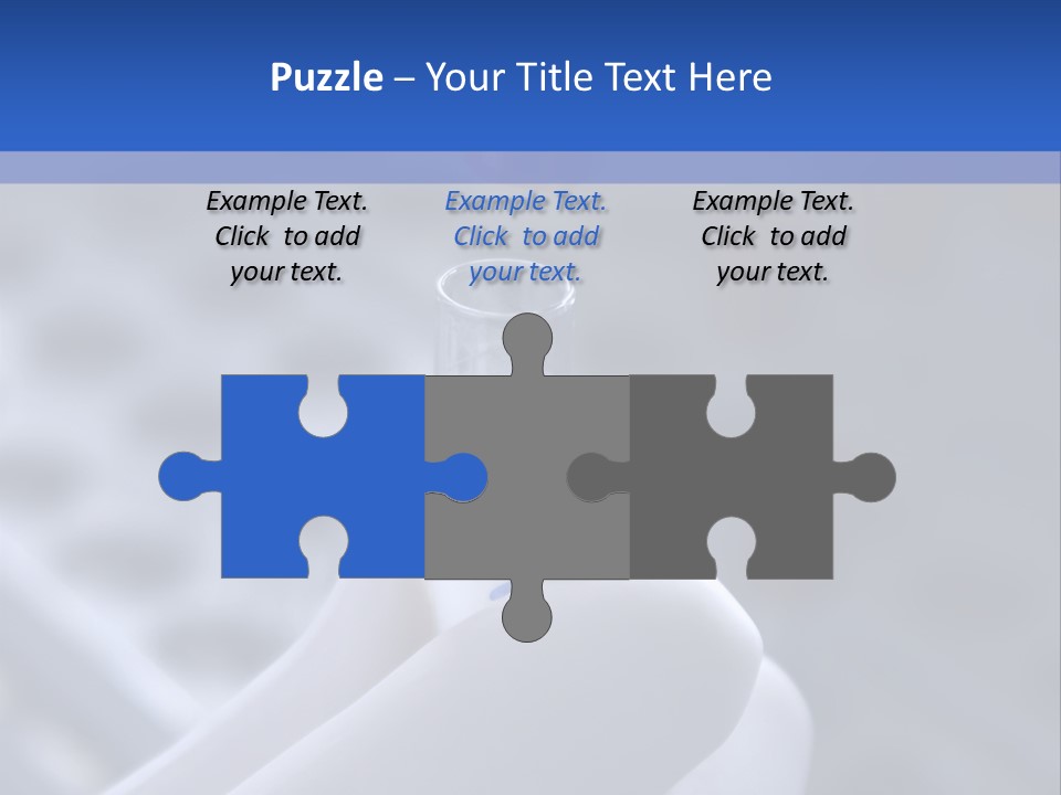 Close Up Of Lab Test Tube And Hand PowerPoint Template