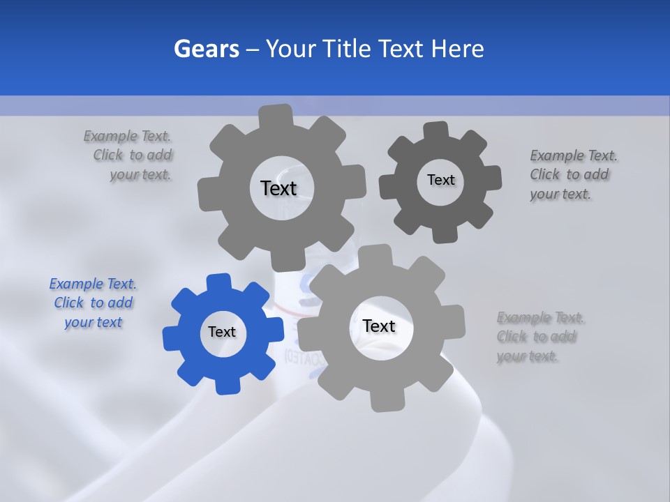 Close Up Of Lab Test Tube And Hand PowerPoint Template