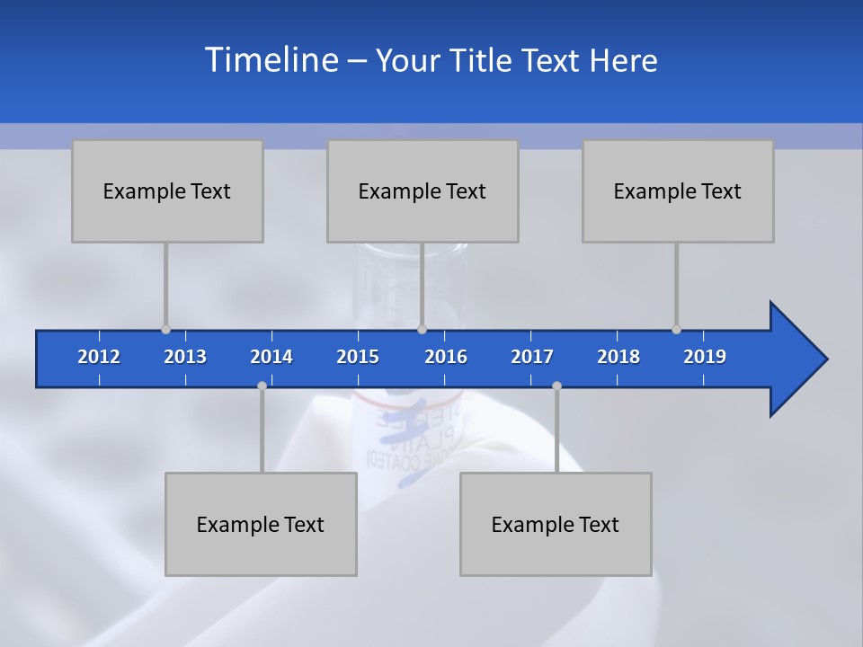 Close Up Of Lab Test Tube And Hand PowerPoint Template