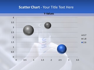 Close Up Of Lab Test Tube And Hand PowerPoint Template