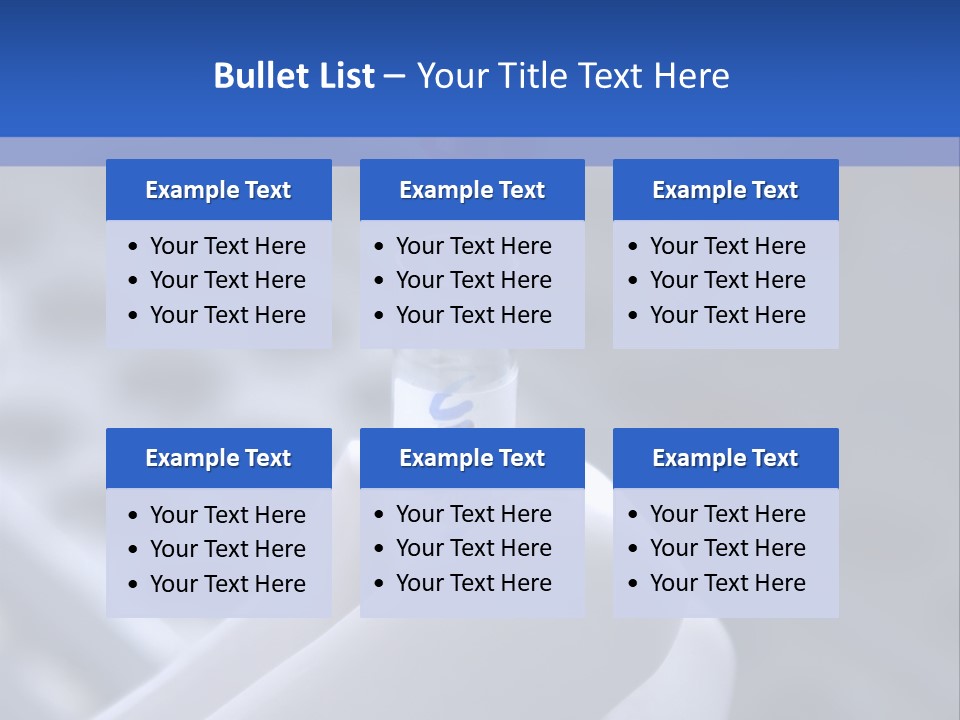 Close Up Of Lab Test Tube And Hand PowerPoint Template